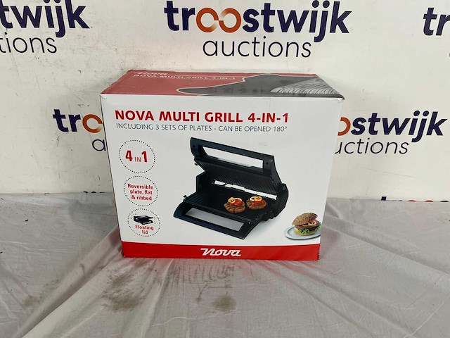 Nova multi grill 4-in-1 02.110502.01.002 – contactgrill – wafelijzer – 1500 watt – vaatwasser bestendig – rvs - afbeelding 2 van  2