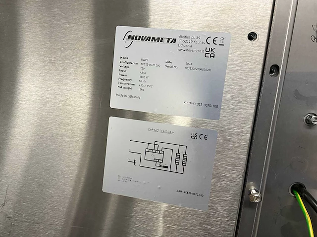 Novameta uwp2 inbouw warmhoudplaat met warmtebrug - afbeelding 2 van  10