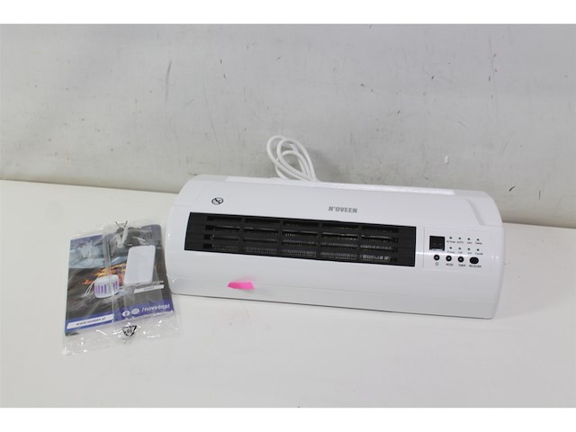 Noveen hc 2000 luchtgordijn met afstandsbediening, lcd display, 2 standen wit - afbeelding 2 van  3