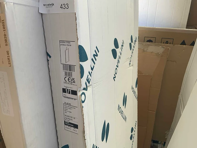 Novellini aurora 2 fisso douchewand - afbeelding 3 van  5
