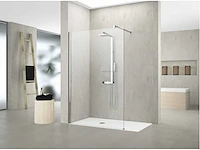 Novellini aurora 2 rett 120 x 150cm douchewand - afbeelding 1 van  4