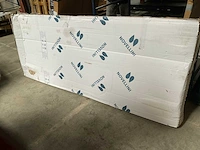 Novellini douchedeur 88x200cm mat wit helder glas - afbeelding 1 van  2