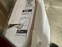 Novellini douchedeur 88x200cm mat wit helder glas - afbeelding 2 van  2