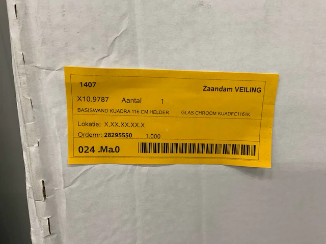 Novellini kuadra kuadfc1161k douchewand - afbeelding 4 van  4