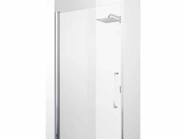Novellini young 2.0 1b draaideur voor nis 97/101x200cm chroom/helder - afbeelding 1 van  3