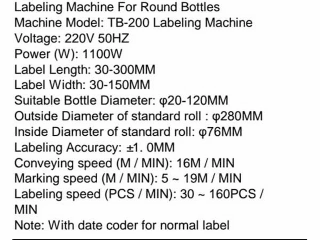Noypack labeler tb-200 print- en etiketteermachine - afbeelding 10 van  18