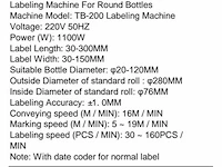 Noypack labeler tb-200 print- en etiketteermachine - afbeelding 10 van  18