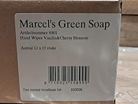 (ns materiaal) ± 1020 pakjes hygienische handdoekjes, marcel's green soap, vanilla & cherry blossom - afbeelding 5 van  6