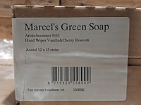 (ns materiaal) ± 1020 pakjes hygienische handdoekjes, marcel's green soap, vanilla & cherry blossom - afbeelding 6 van  6