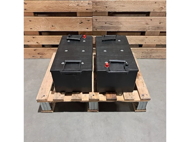 (ns materiaal) 2x loodbatterij exide, sonnenschein dryfit a512/200a - afbeelding 2 van  6