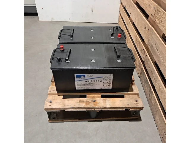 (ns materiaal) 2x loodbatterij exide, sonnenschein dryfit a512/200a - afbeelding 3 van  6