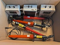 (ns materiaal) 3x hoogspanningsmeter, digit, met 4x sonde, fluke 80k-40 - afbeelding 2 van  10