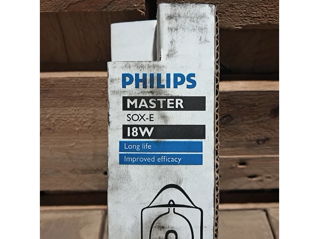 (ns materiaal) ± 46 lagedruk natriumdamplampen, philips, master sox-e 18w - afbeelding 3 van  6
