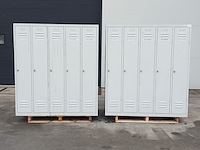 (ns materiaal) 4x lockerkast met bankjes - afbeelding 1 van  24