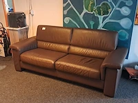 (ns materiaal) leren zitbank, cognac - afbeelding 1 van  6