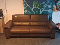 (ns materiaal) leren zitbank, cognac - afbeelding 2 van  6