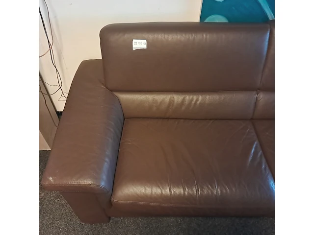 (ns materiaal) leren zitbank, cognac - afbeelding 4 van  6