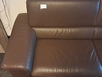 (ns materiaal) leren zitbank, cognac - afbeelding 4 van  6