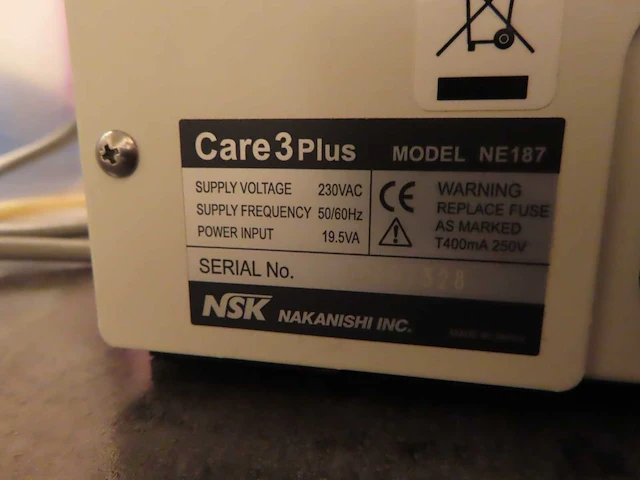 Nsk - care 3 plus - onderhoudsmachine - afbeelding 3 van  3