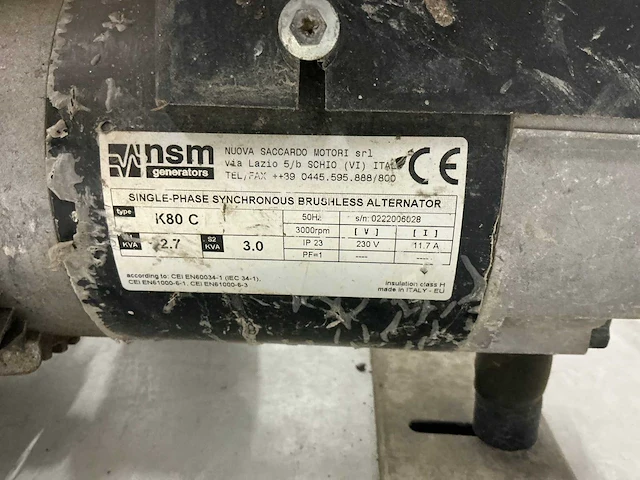 Nsm k80c stroomgenerator - afbeelding 7 van  7