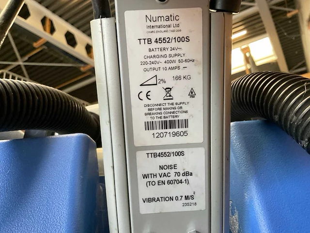 Numatic ttb 4552/100s vloerreiniger - afbeelding 6 van  14