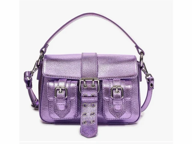 Nunoo small honey buckle dames handtas - metallic purple - afbeelding 1 van  1