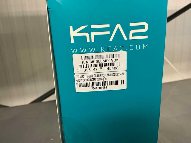 Nvidia geforce rtx3060ti 8gb videokaart - afbeelding 2 van  3