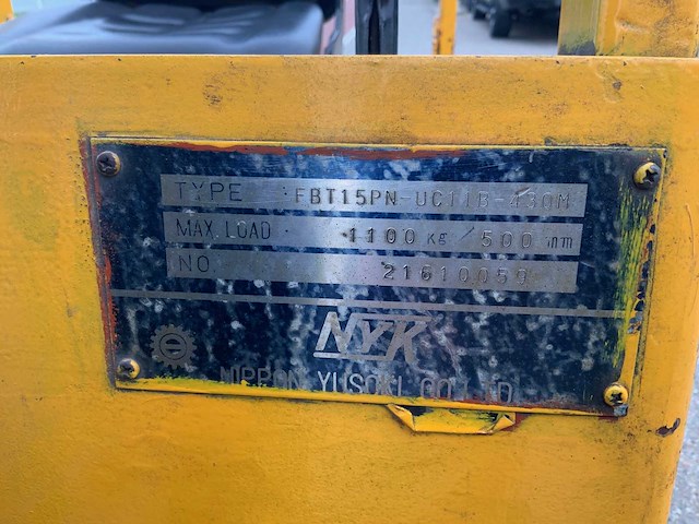 Nyk fbt15pn vorkheftruck - afbeelding 7 van  20