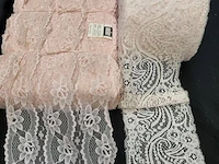 Nylon kant rosé assortiment 150 meter - afbeelding 1 van  1