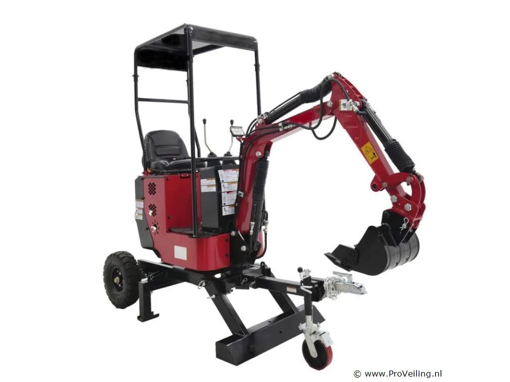 Veiling van diverse houtklovers & mini graafmachines te horst