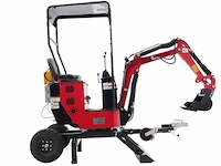 Nz minigraafmachine met trekhaak en 2 wielen en benzinemotor briggs & stratton 10 pk, benzine - afbeelding 2 van  2