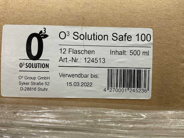 O3 solution desinfectiemiddel 500 ml (1512x) - afbeelding 6 van  7