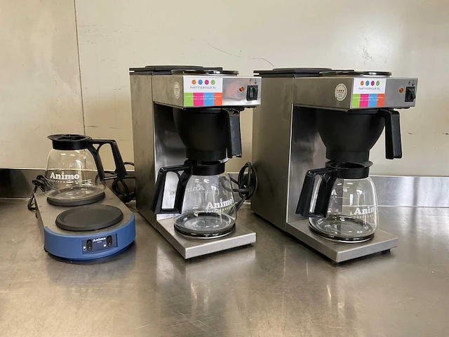 O.a. animo koffiemachine + warmhoudplaat (2x) - afbeelding 1 van  6