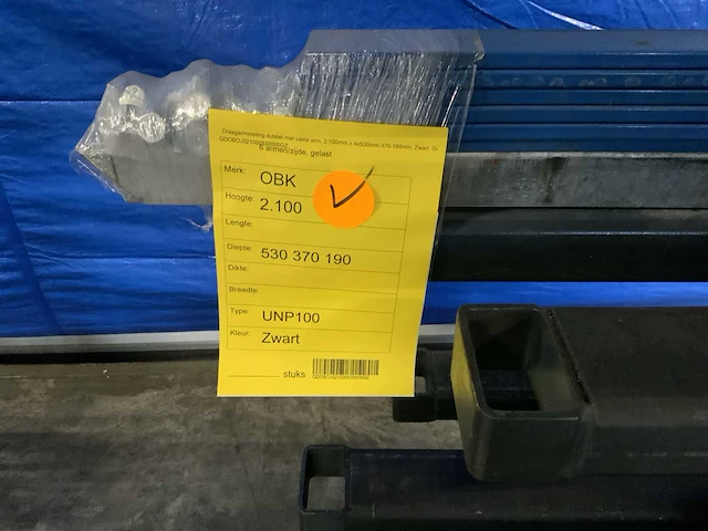 Obk dubbelzijdige stafmateriaal draagarmstelling - afbeelding 3 van  3