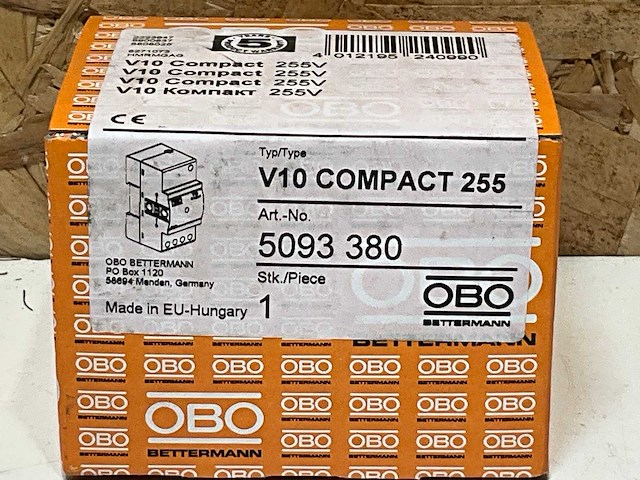 Obo betterman v10 compact 255v 4 polige overspanningsbeveiliging (4x) - afbeelding 2 van  2