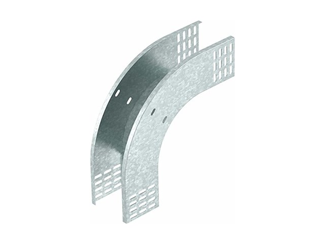 Obo-bettermann rbv 830 f fs / verticale bocht 90° dalend 85x300 staal - afbeelding 1 van  3