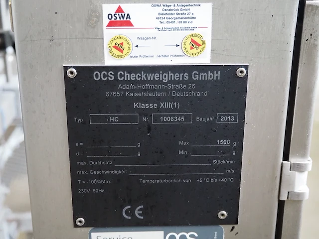 Ocs checkweighers gmbh - afbeelding 13 van  25