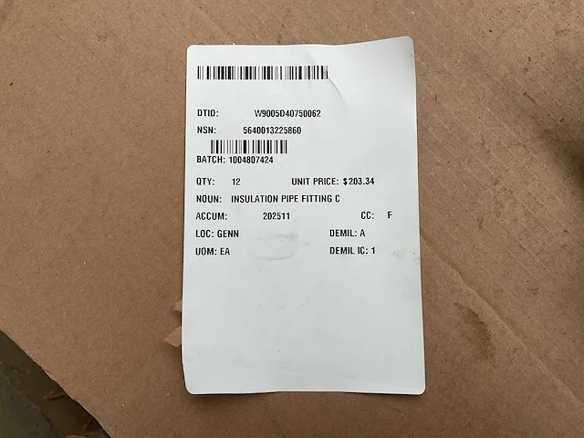 Octagon industries insulation pipe fitting (9x) - afbeelding 5 van  6