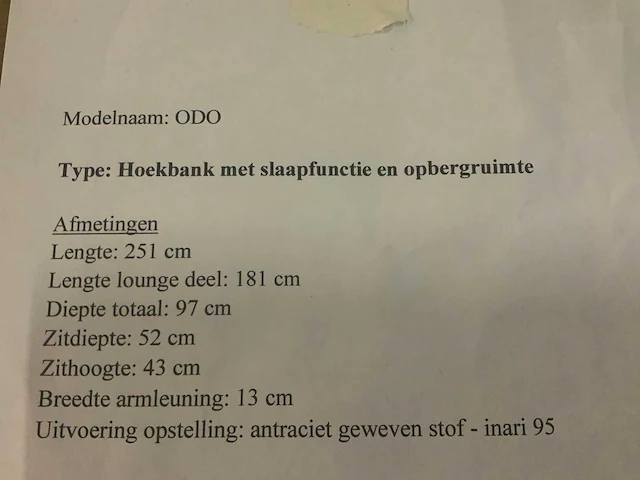 Odo bankstel - afbeelding 4 van  7
