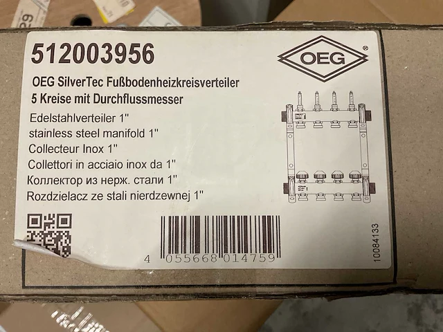 Oeg silvertec 1” 5-groeps rvs verdeler - afbeelding 2 van  2