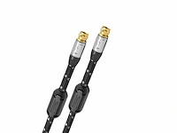 Oehlbach xxl transmission ultra s high end hpocc satellietkabel, antennekabel voor satelliet en skyontvangers fconnectors m/m zwart/grijs - afbeelding 1 van  3