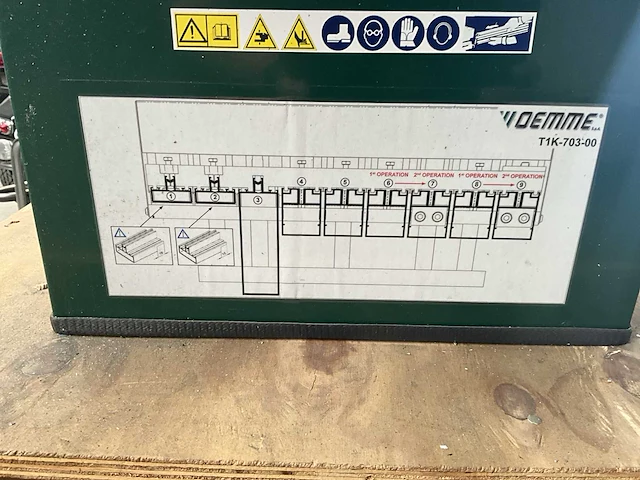 Oemme t1k-703-00 profiel bewerkingsmachine - afbeelding 13 van  14