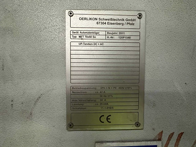 Oerlikon - mft 6,0 x 6,0 - up welding column & boom 6000 x 6000 mm - afbeelding 9 van  14