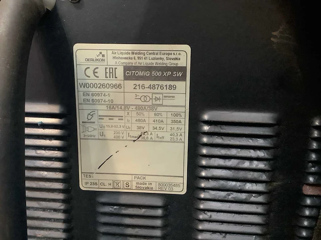 Oerlikon citomag 500 xp mig lasapparaat - afbeelding 6 van  9