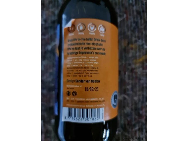 Oersoep dodgeball - brave ball - 24 flessen á 33cl (alcoholvrij) - afbeelding 2 van  3
