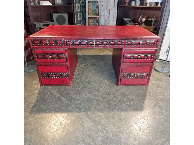 Office bureau chesterfield, holmes, rood - afbeelding 2 van  9