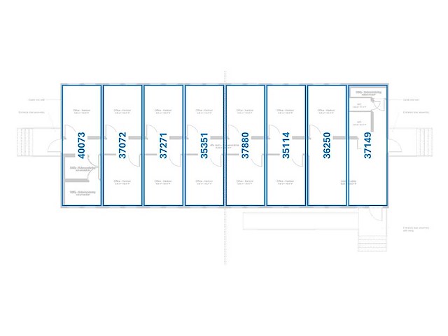 Office cabin - kantoorgebouw bestaande uit 8 units - afbeelding 56 van  143