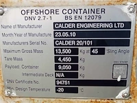 Offshore 20ft container - used - calder 20/101 - zeecontainer - afbeelding 5 van  12