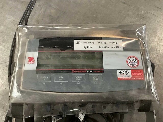 Ohaus defender 5000 weegschaal - afbeelding 4 van  6