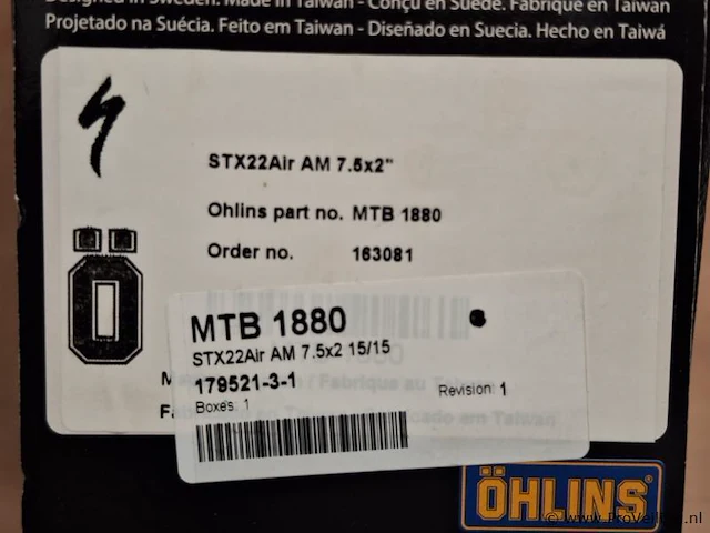 Öhlins schokdemper type mtb 1880 - afbeelding 2 van  4